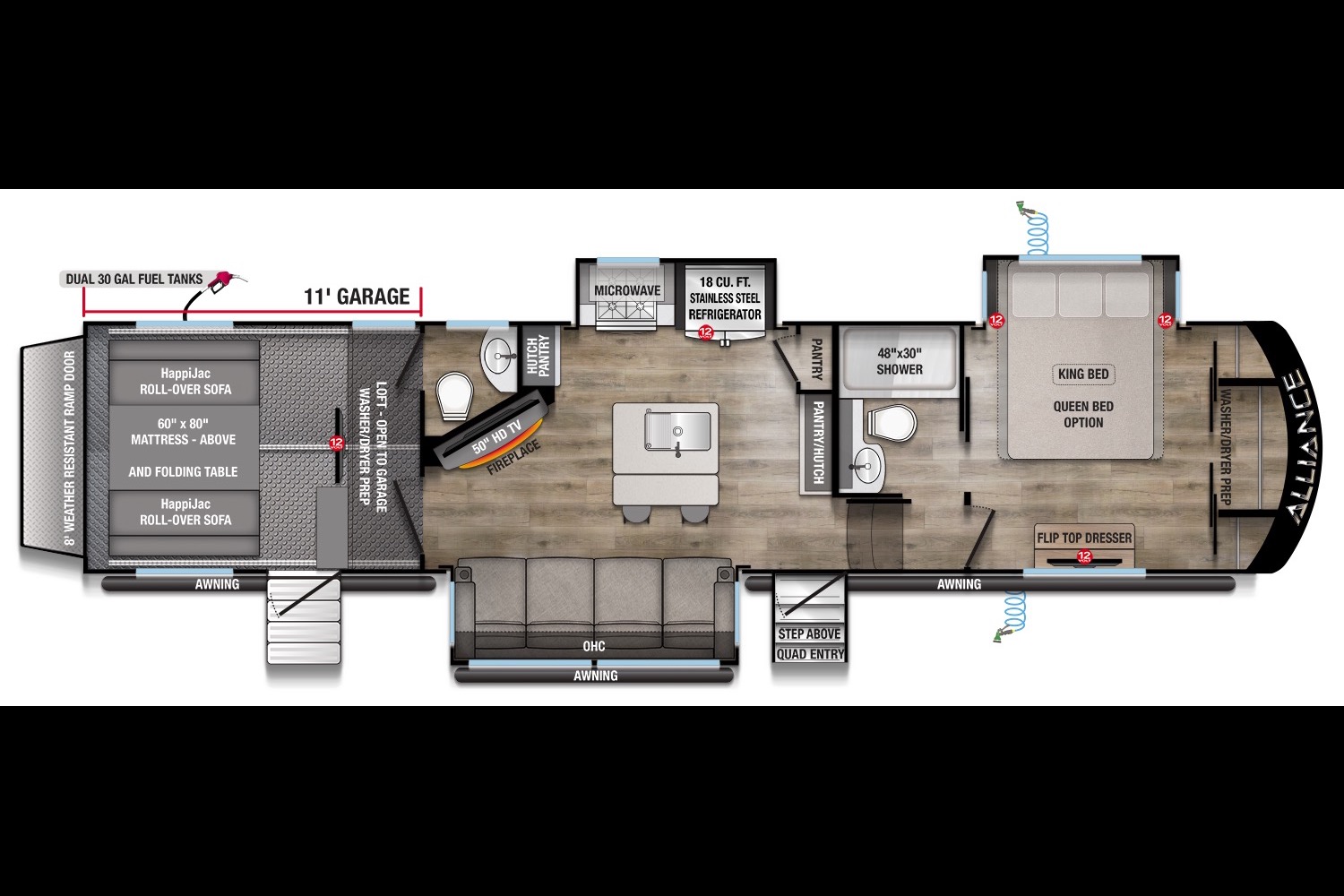 Alliance RV Valor 36v11 Fifth Wheel