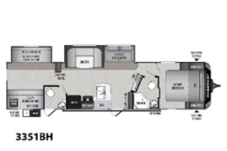 RV Bunkhouse: Bath and Half: Delivery Only ($85) Fully Equipped: No Prep Fee