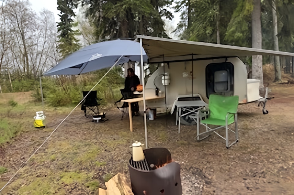 Gnome home Backcountry Tear drop trailer