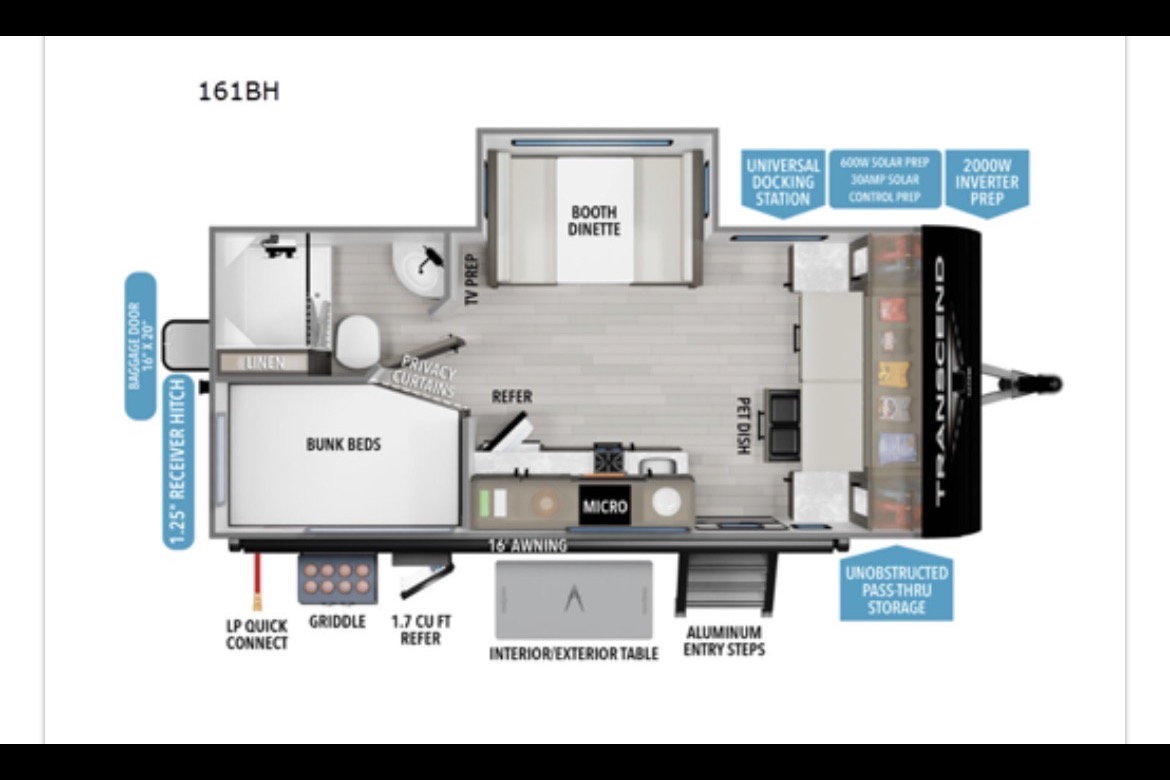 Transcend Basecamp | Family Bunkhouse | Easy Tow | Sleeps 5 l Edgewater
