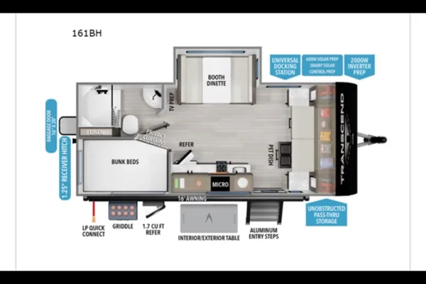 Transcend Basecamp | Family Bunkhouse | Easy Tow | Sleeps 5 l Edgewater