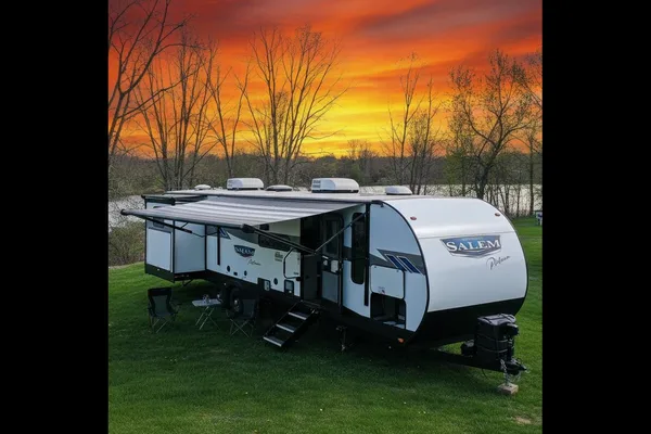 Fireside RV's 2023 Forest River Salem Platinum 31KQBTS Bunkhouse - LMI2008