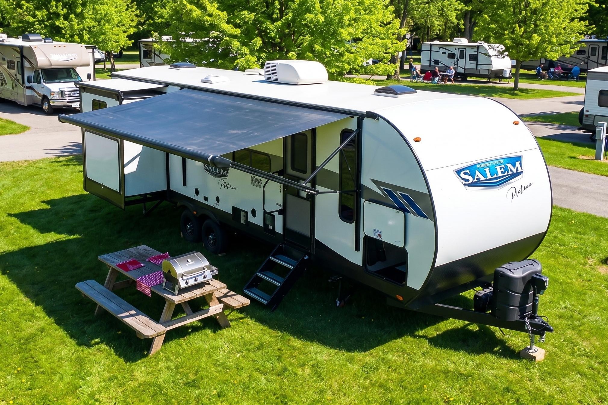 Fireside RV's 2023 Forest River Salem Platinum 31KQBTS Bunkhouse - LMI2008