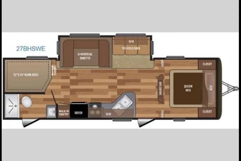 Hideout 28 Bunk House Travel Trailer