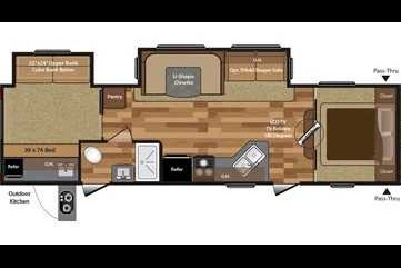 2 Bedroom Bunk Style Keystone Hideout Luxury