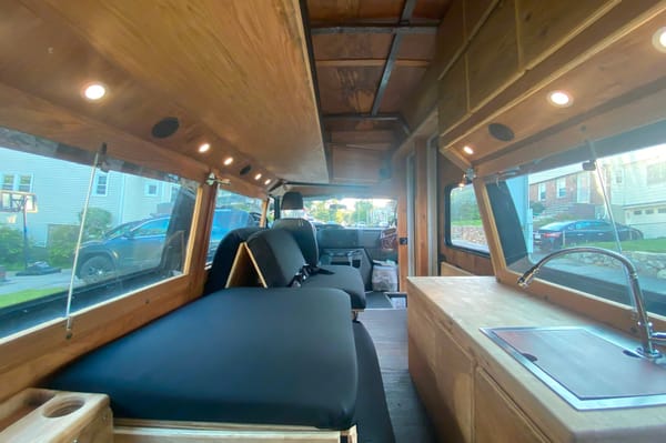 One of a Kind Classic Woody Camper-van Sleeps 4/5 Ideal for Van Life & Stealth Camping