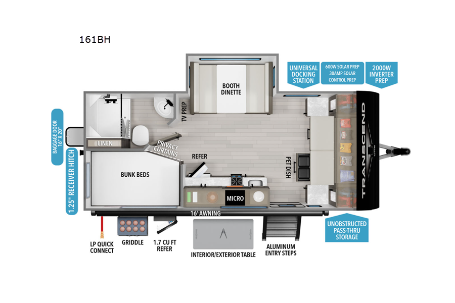 KAMPFIRE 🔥 - Grand Design Transcend One (161BH) Travel Trailer