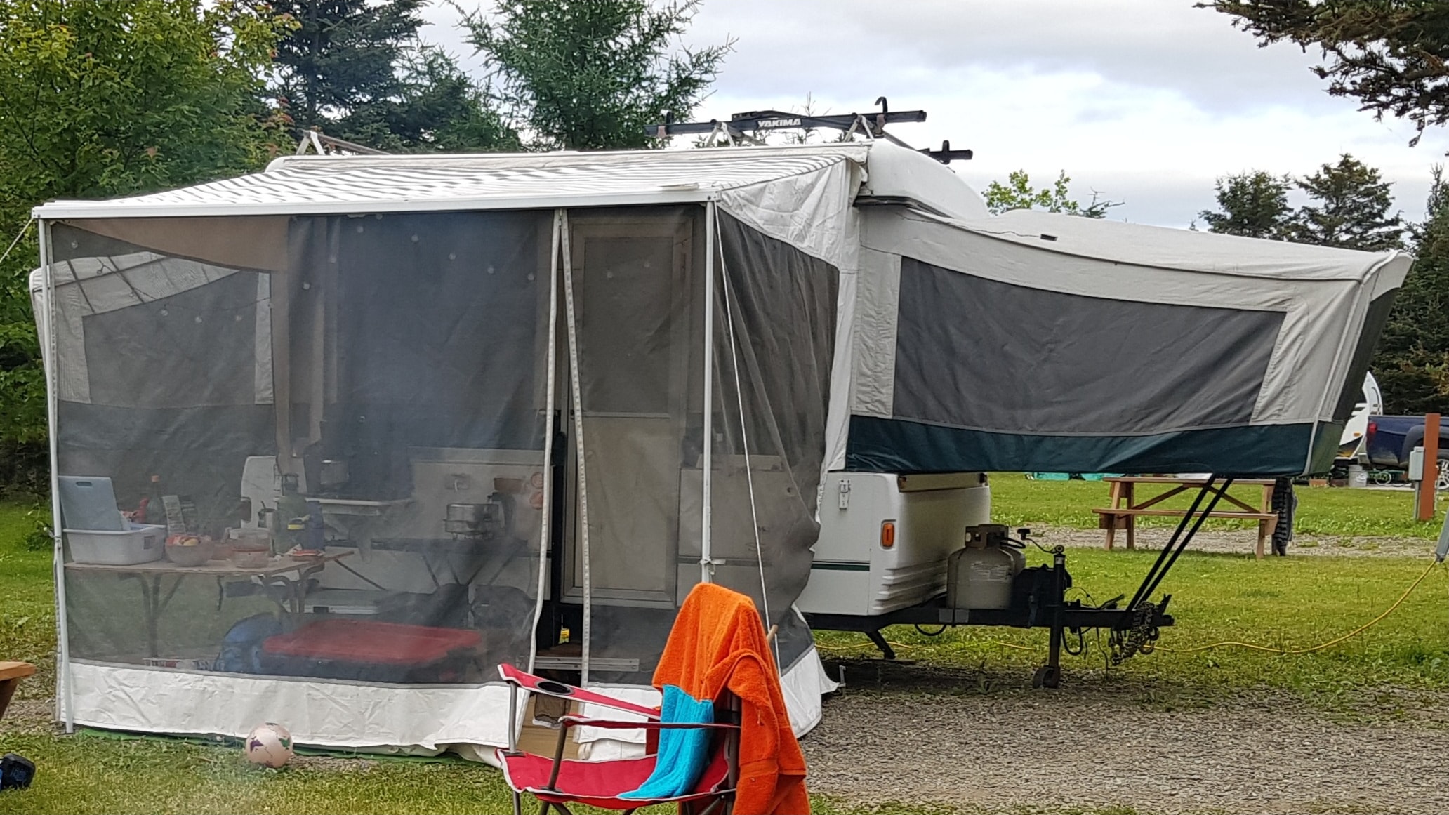 Vintage Adventure Coleman Santa Fe Tent Trailer