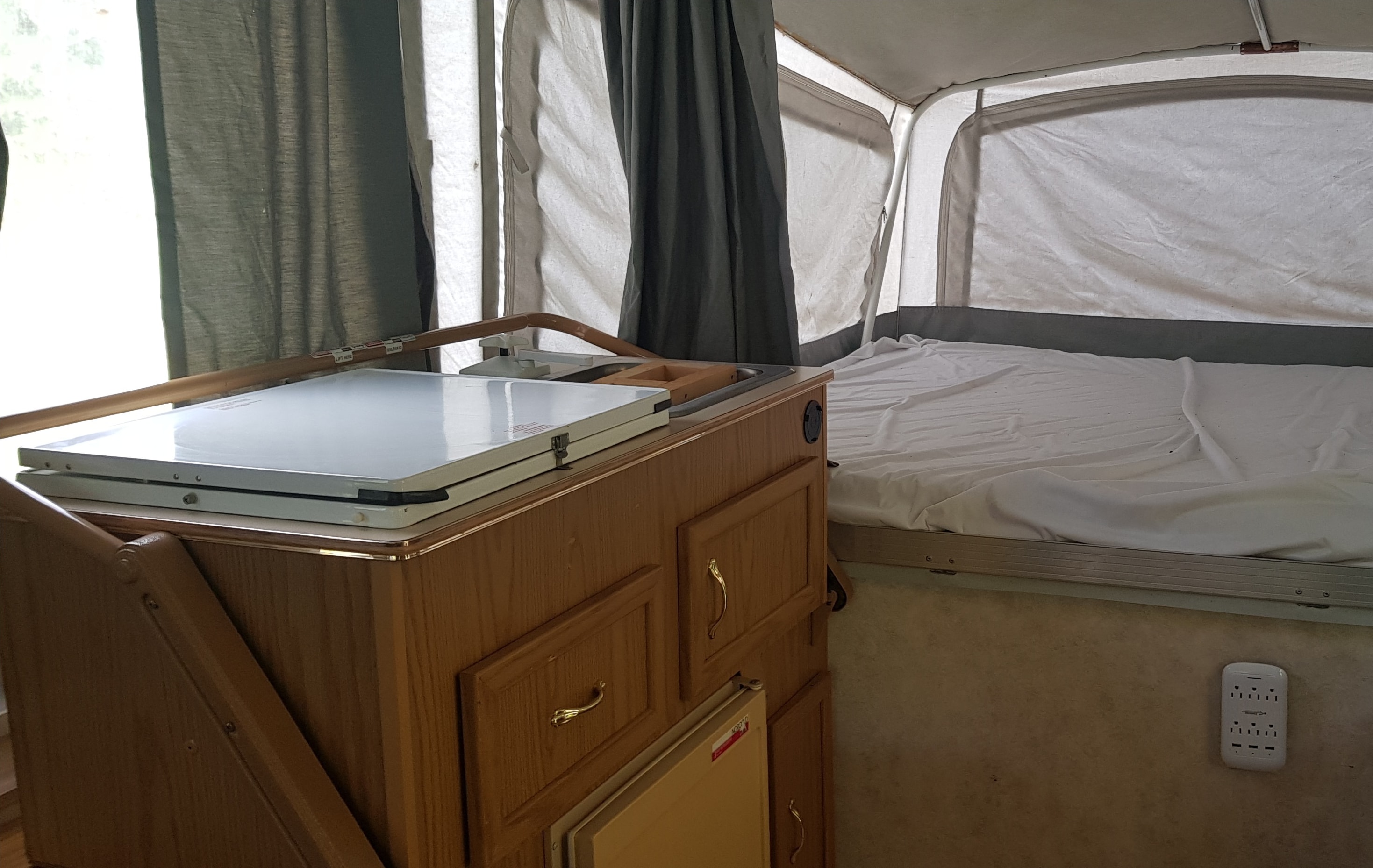 Vintage Adventure Coleman Santa Fe Tent Trailer