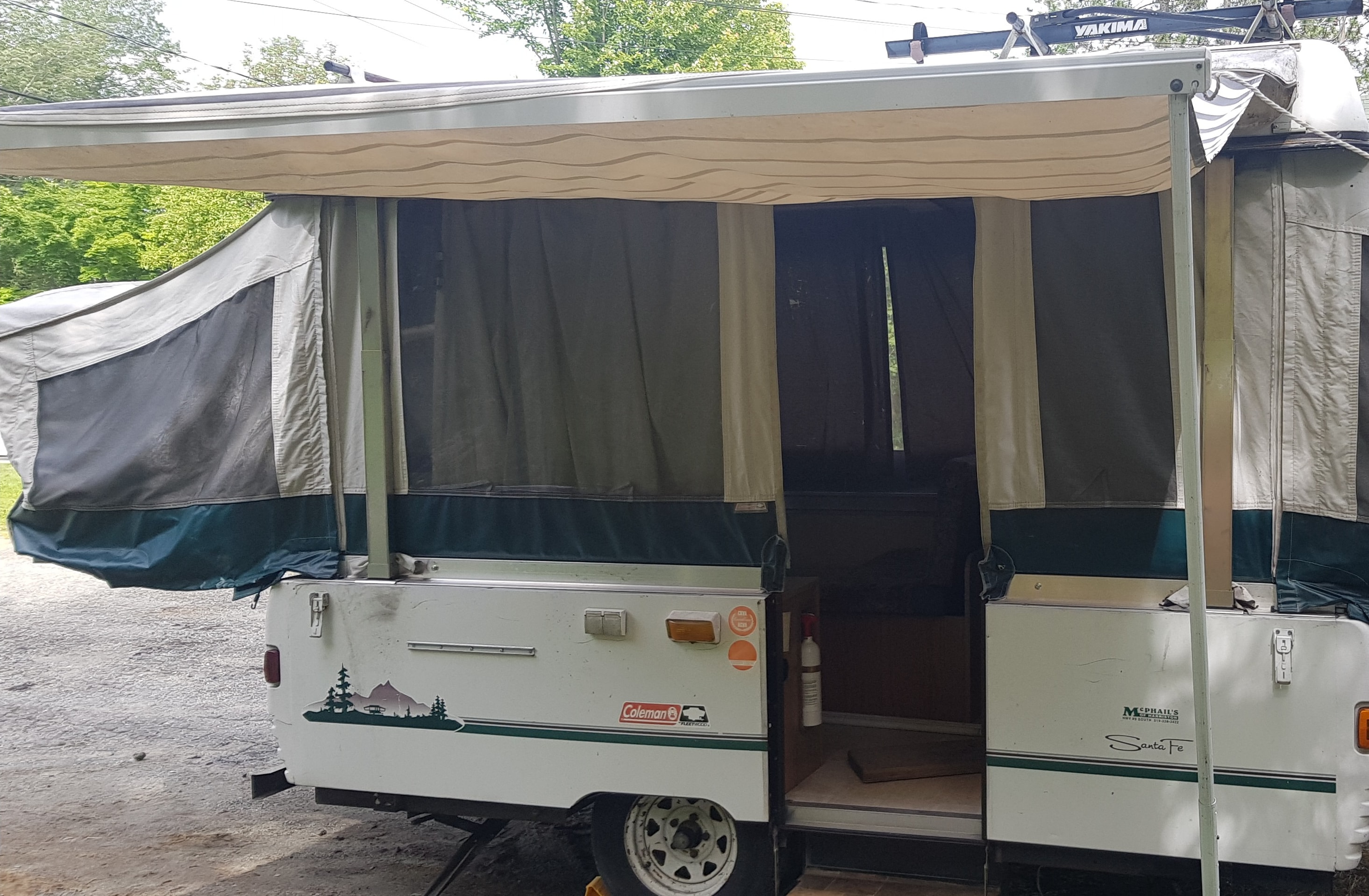 Vintage Adventure Coleman Santa Fe Tent Trailer