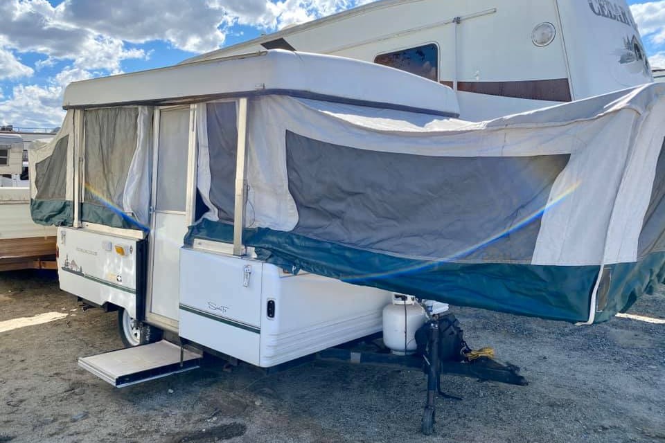 Vintage Adventure Coleman Santa Fe Tent Trailer