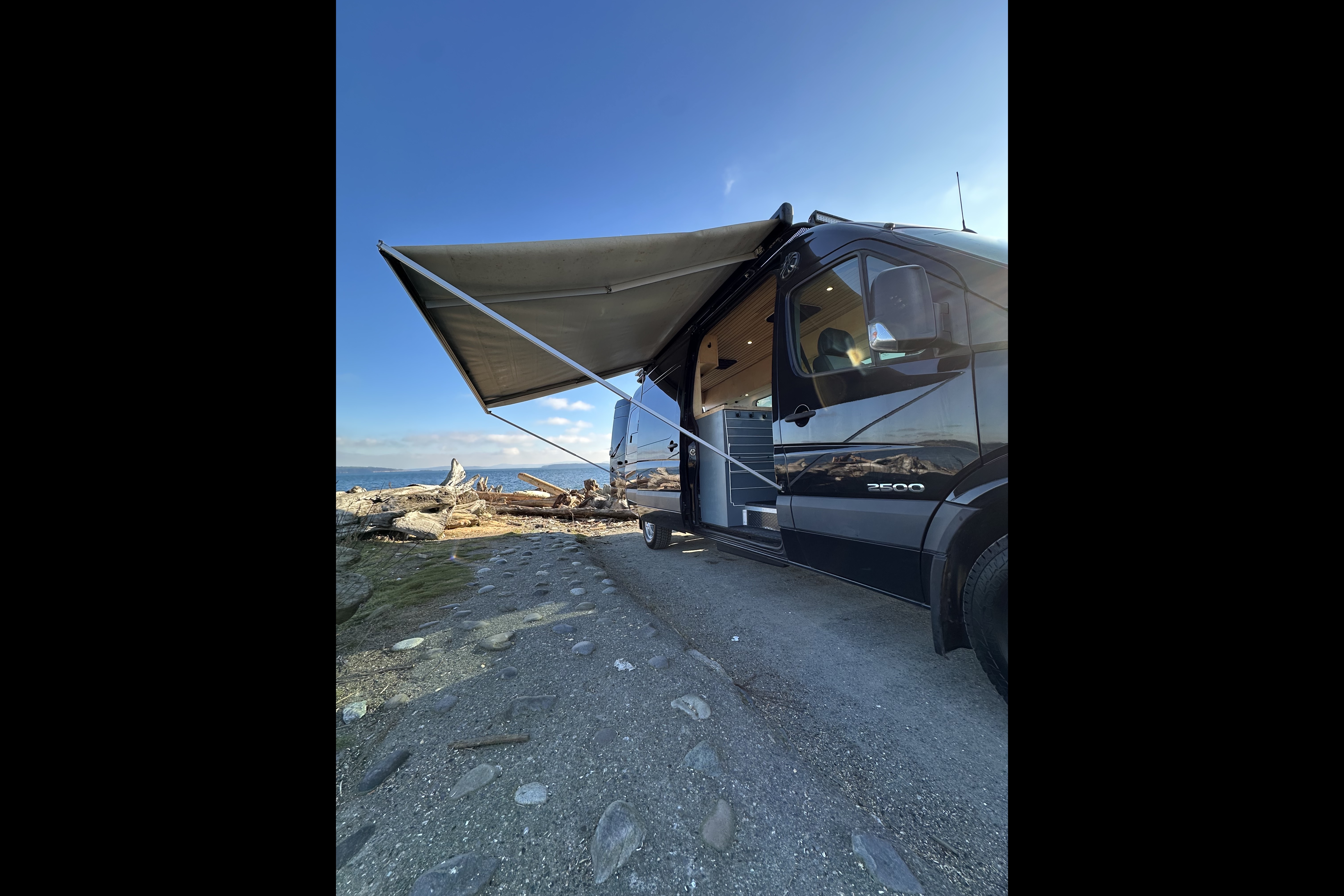 Big Black Campervan - Mercedes Sprinter Van