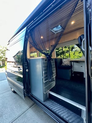 Big Black Campervan - Mercedes Sprinter Van