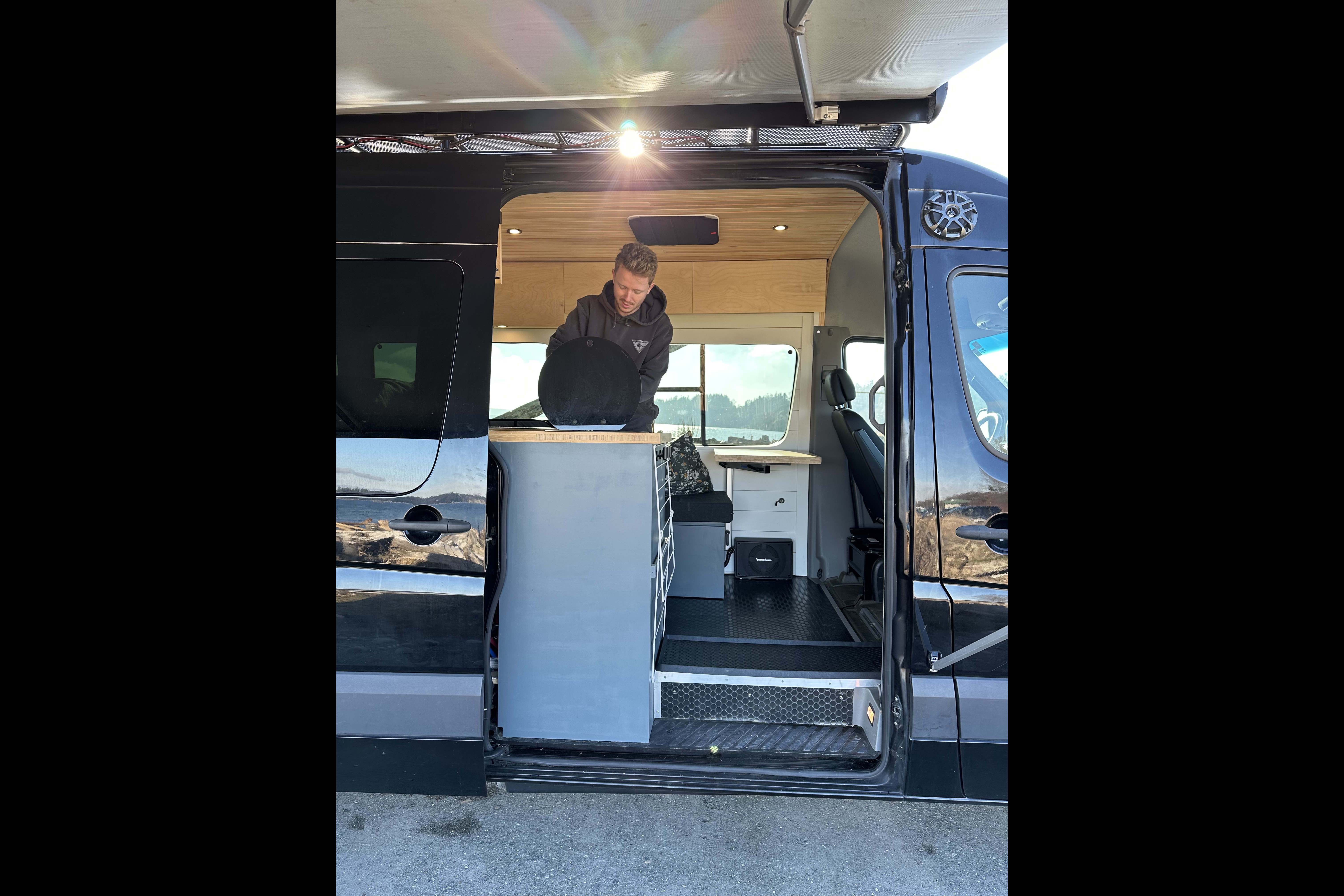 Big Black Campervan - Mercedes Sprinter Van