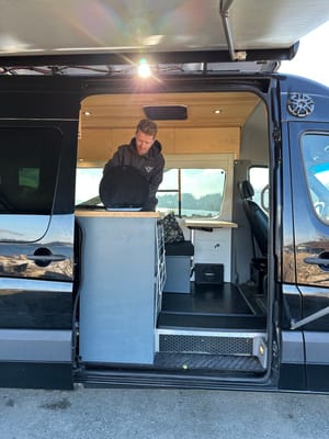 Big Black Campervan - Mercedes Sprinter Van