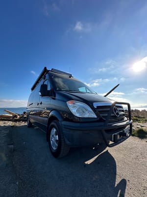 Big Black Campervan - Mercedes Sprinter Van
