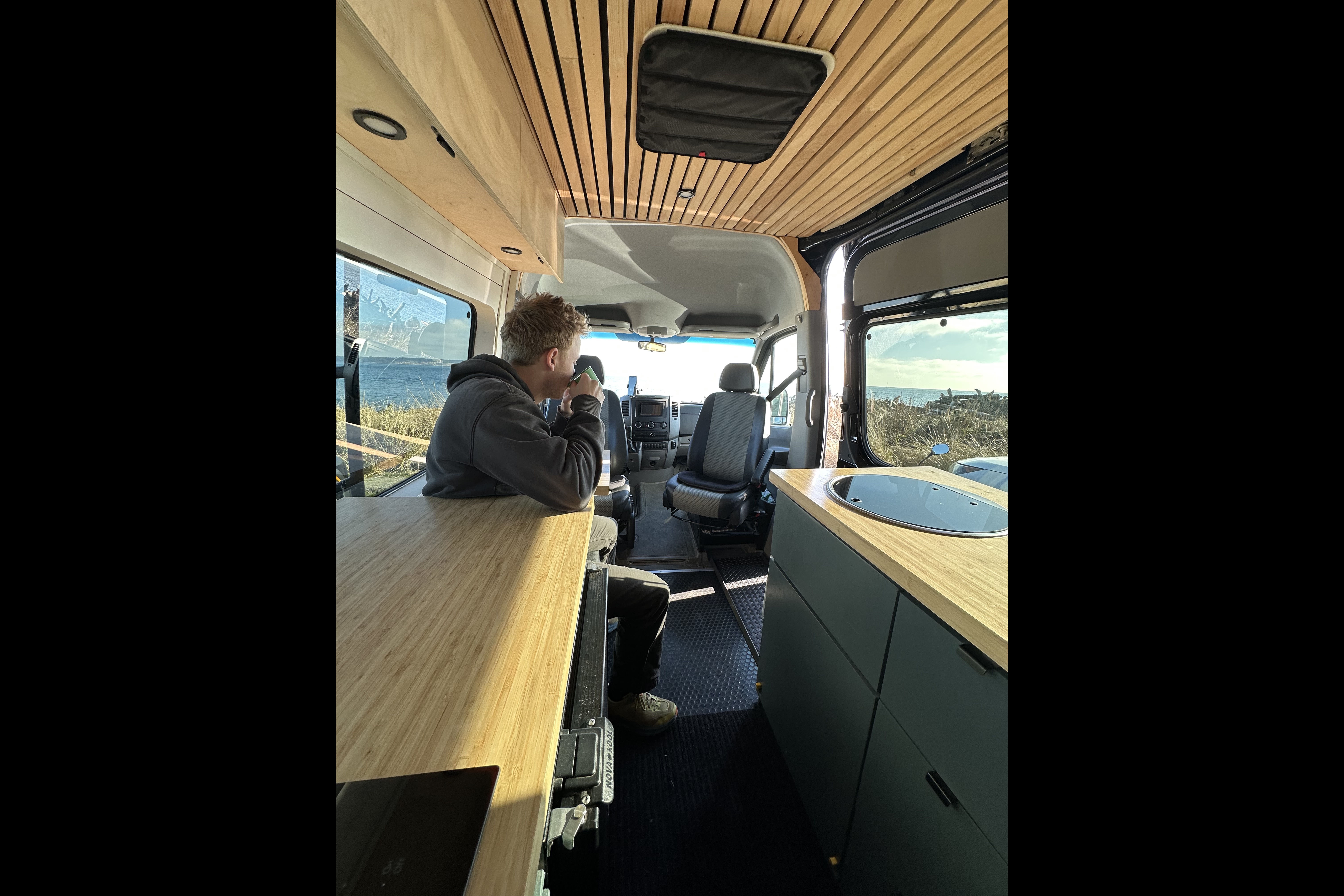 Big Black Campervan - Mercedes Sprinter Van