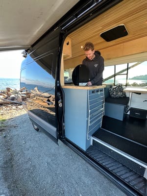 Big Black Campervan - Mercedes Sprinter Van