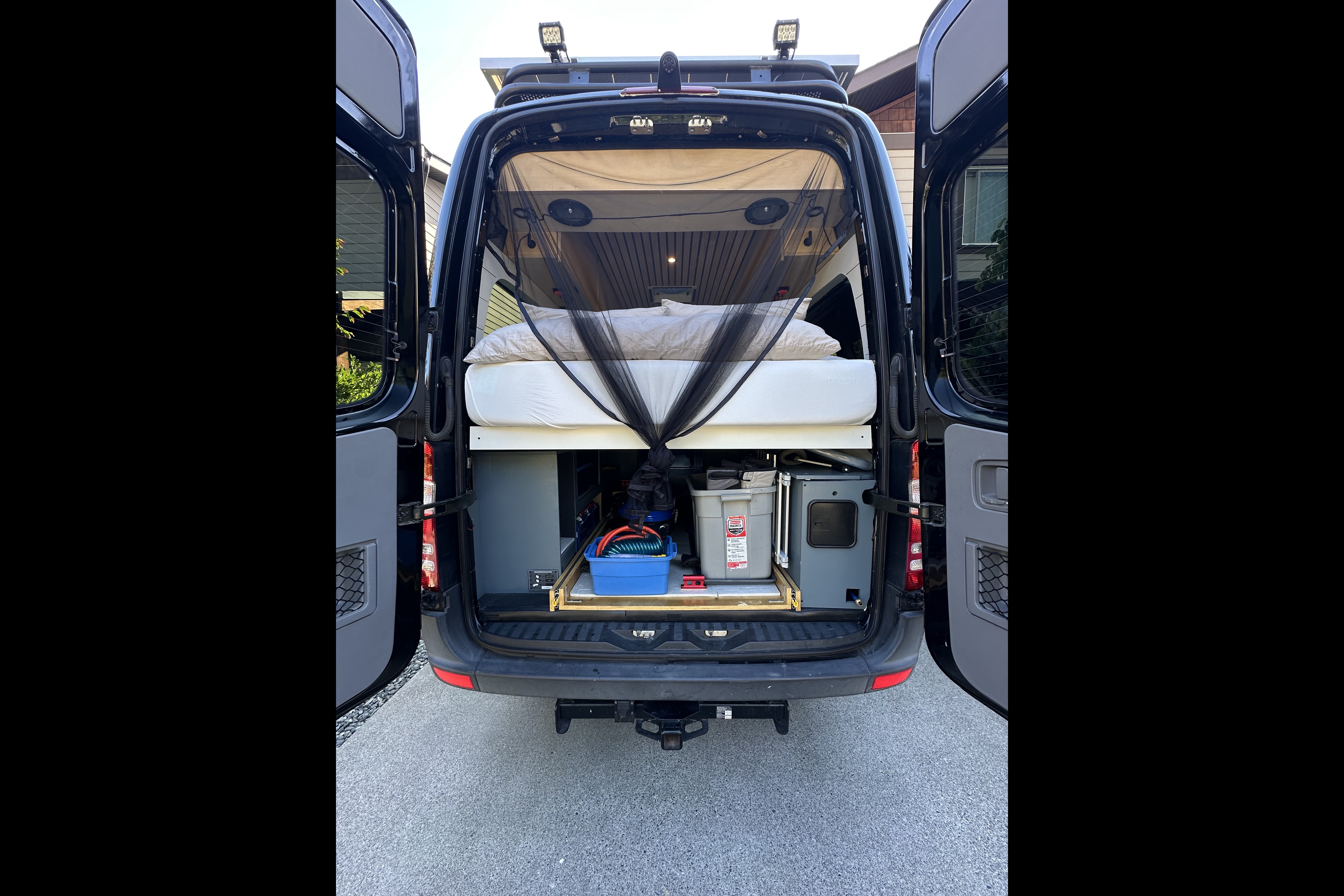 Big Black Campervan - Mercedes Sprinter Van