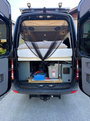 Big Black Campervan - Mercedes Sprinter Van