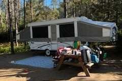 The Floyds Palomino Mustang Tent Trailer