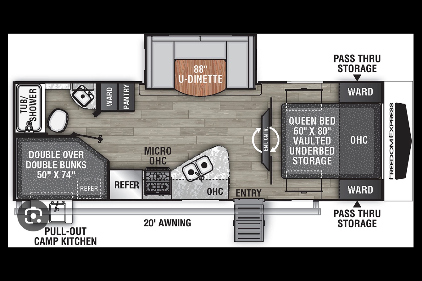 Coop’s 2022 Coachmen Freedom Express 28’ with Bunkhouse