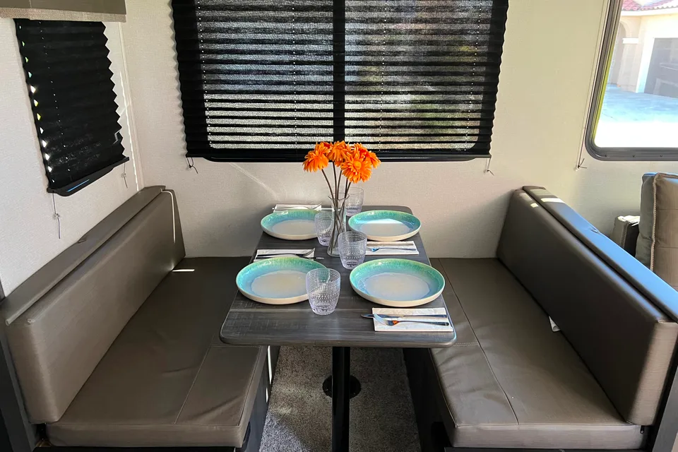 Family and Pet friendly trailer dropped off for you to enjoy!