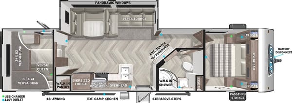 2022 Forest River Salem 29VBUD Travel Trailer