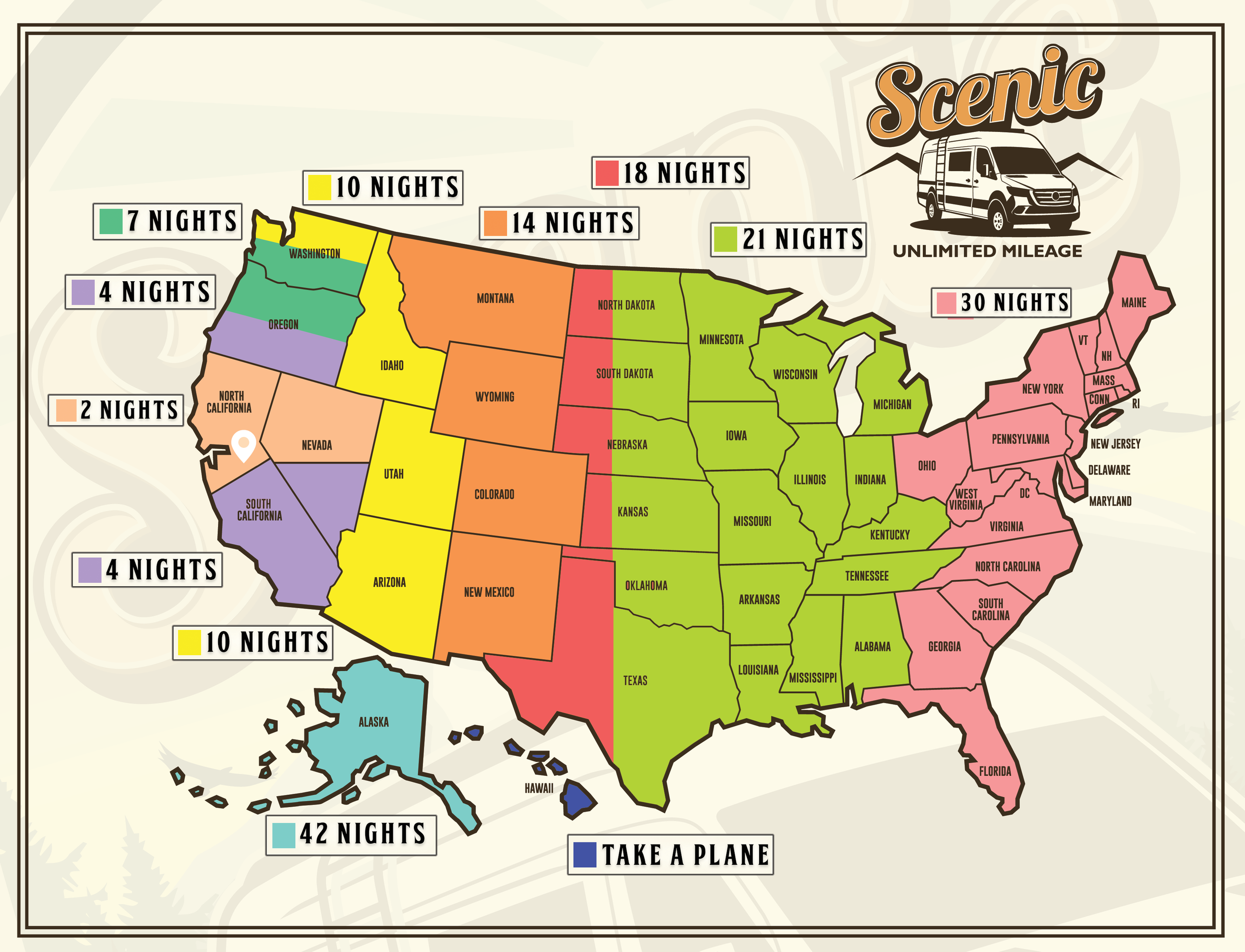 Scenic Vans' "The Whitney" - Unlimited Mileage