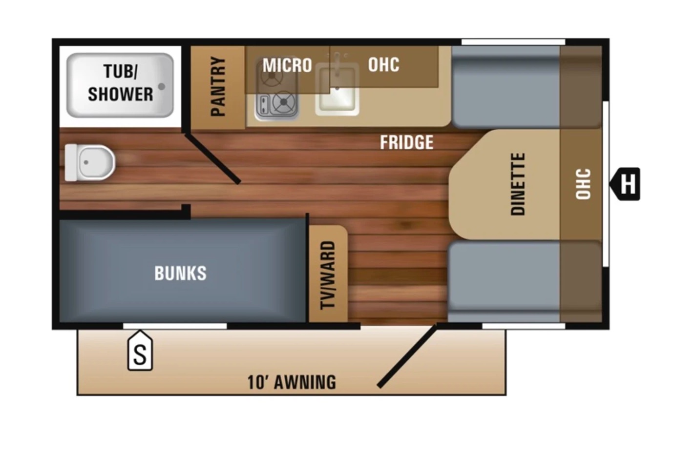 Jayco Jay Flight 154BH Roulotte 18 pieds