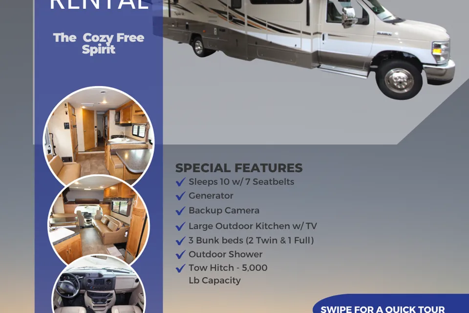 Family Road Trip RV | Sleeps 10 & Pet Friendly