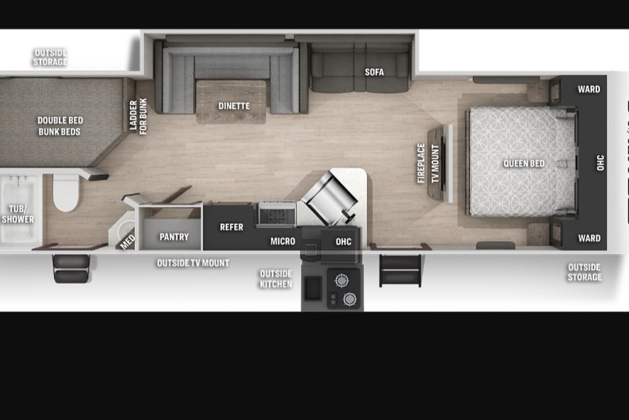 2021 Cherokee Grey Wolf Travel Trailer
