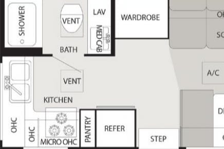 Class C Thor with bike/motorcycle stand 24 feet +option to rent motorcycle -sleeps up to 6