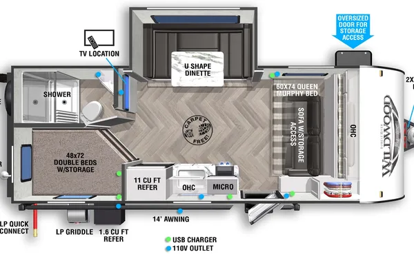 Forest River Wildwood FSX 178BHSK Travel Trailer