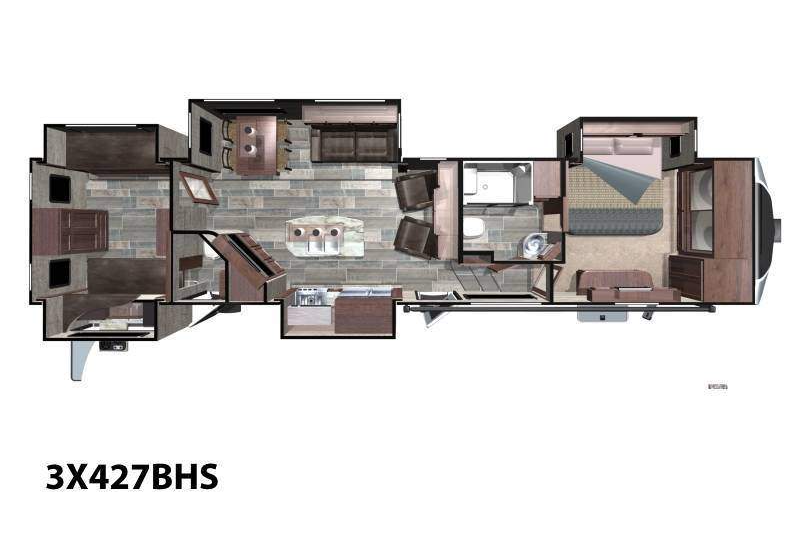 Highland Ridge Open Range 3X427BHS Fifth Wheel with Optional Wi-Fi