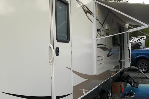 Sean's White Hawk Travel Trailer