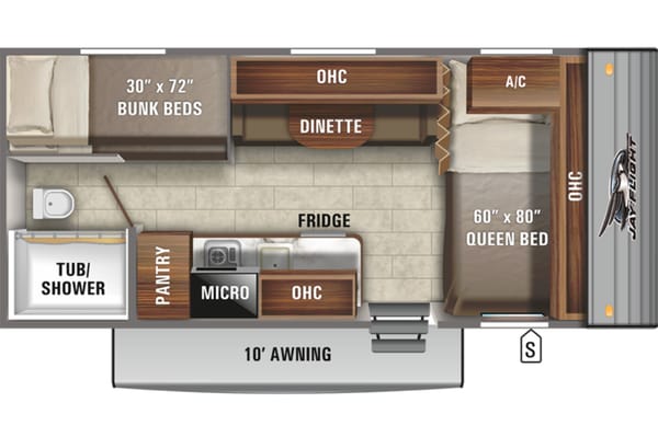Only 3000lbs - Brand new 2021 Jayco 5 sleeper trailer