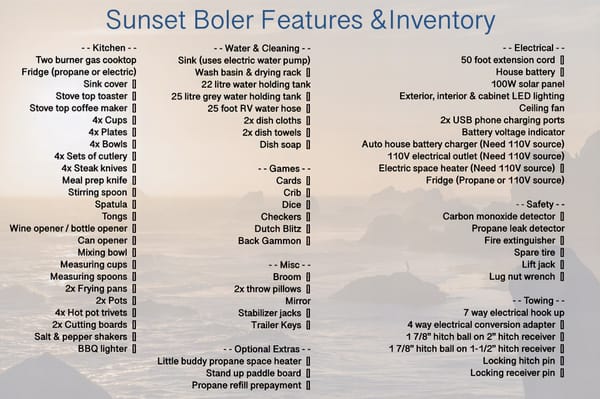 The Sunset Boler!