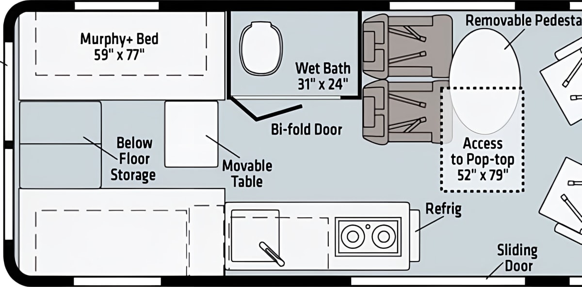 Winnebago Solis w/Popup 'Penthouse' & Solar for Off Grid Adventures
