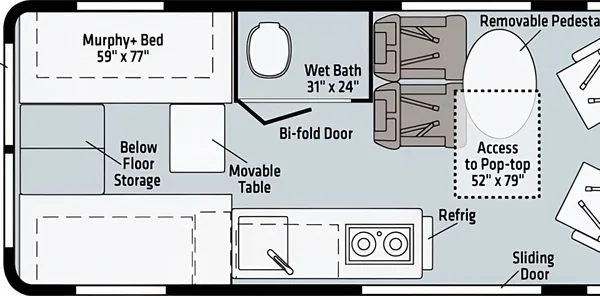 Winnebago Solis w/Popup 'Penthouse' & Solar for Off Grid Adventures