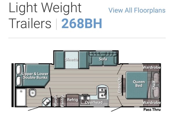 Pearson Family Trailer - Gulf Stream Ultra lite 29BHS