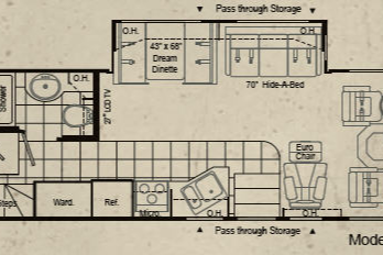 Class A Toyhauler 8 persons wheelchair access + garage for motorcycle, golfcart, ATV, 37 feet long