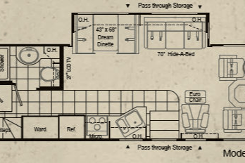 Class A Toyhauler 8 persons wheelchair access + garage for motorcycle, golfcart, ATV, 37 feet long