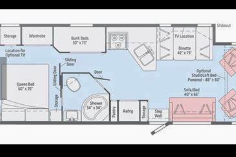 Gus the Bus-Winnebago Vista-KING bedroom, Bunk Beds and Queen Loft *ONBOARD WIFI*