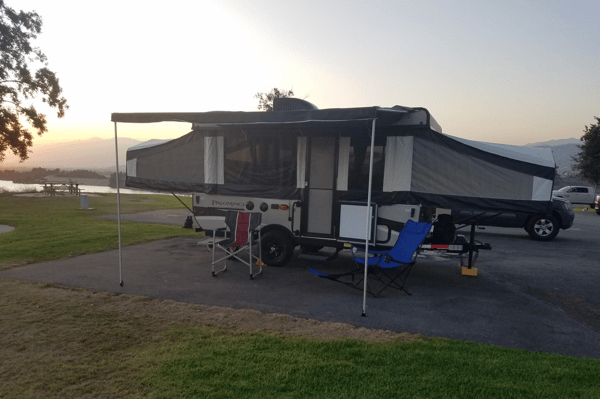 J&M's Palomino Real-Lite 12 FD Tent Trailer