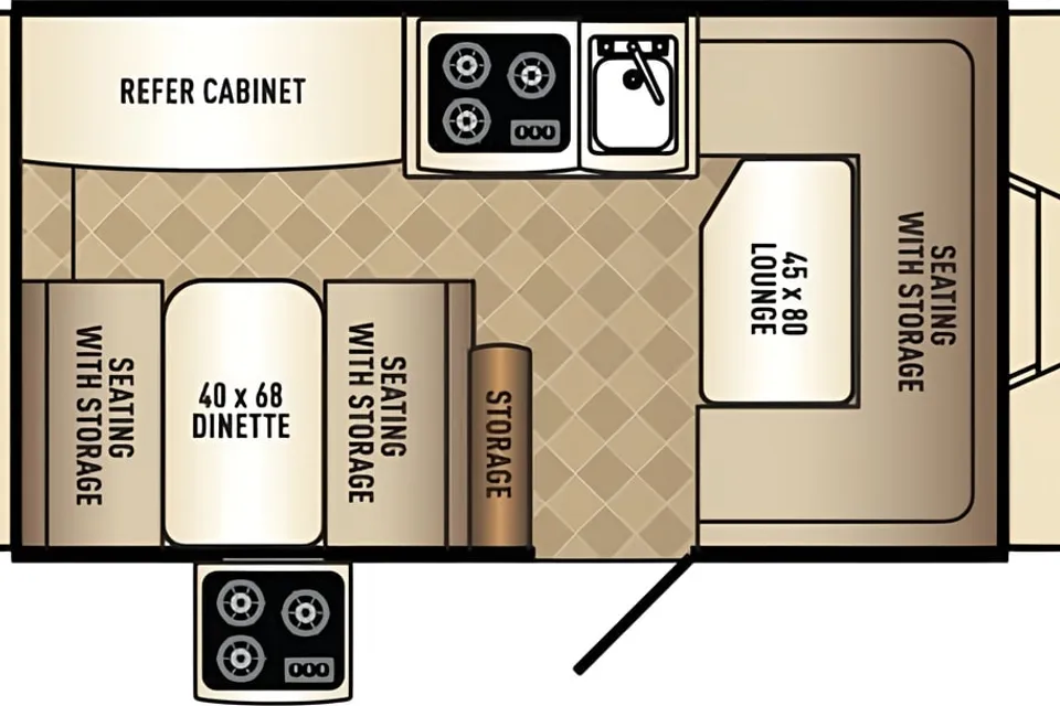 J&M's Palomino Real-Lite 12 FD Tent Trailer