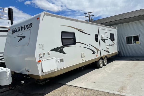Nathan's Rock wood Ultra Lite Travel Trailer