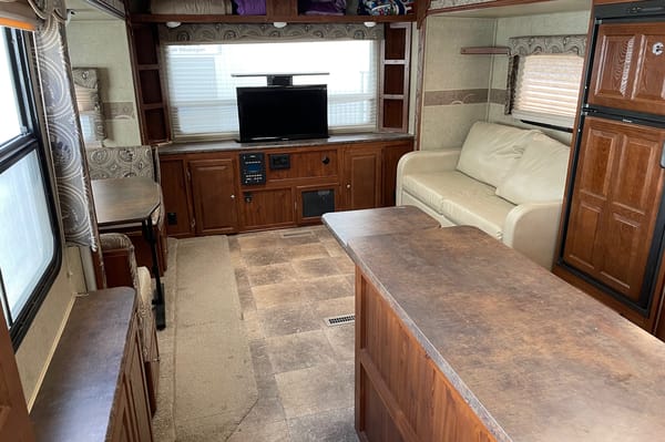 Nathan's Rock wood Ultra Lite Travel Trailer