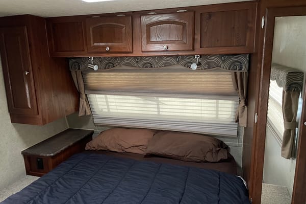 Nathan's Rock wood Ultra Lite Travel Trailer