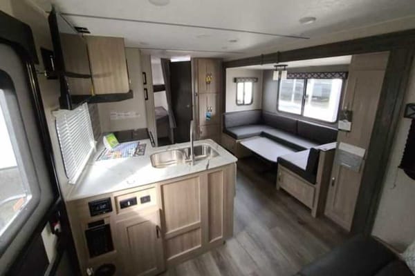 Frank and Karla's Ultralight 26' bunkhouse